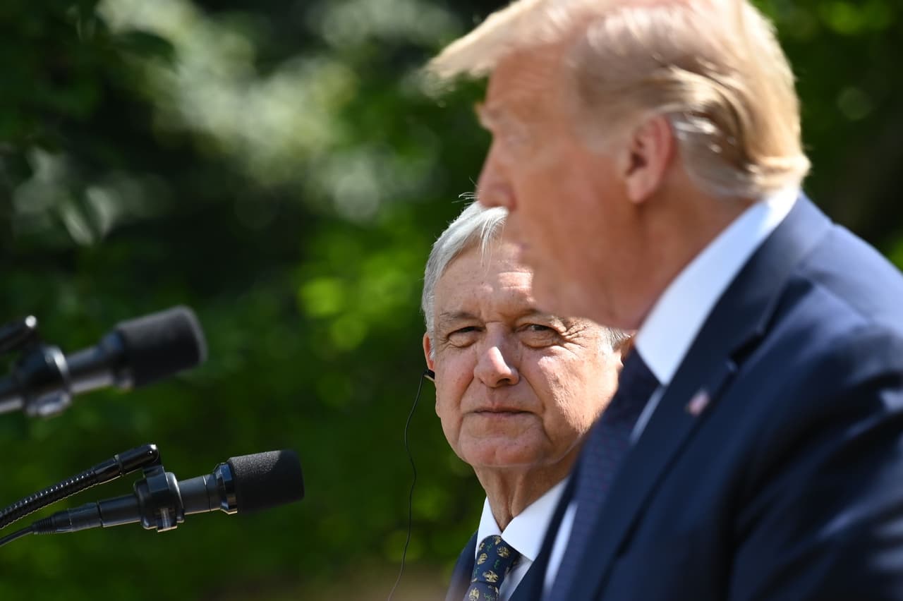 Trump fue el primero en hablar. Destacó el nuevo tratado comercial entre México, Estados Unidos y Canadá.