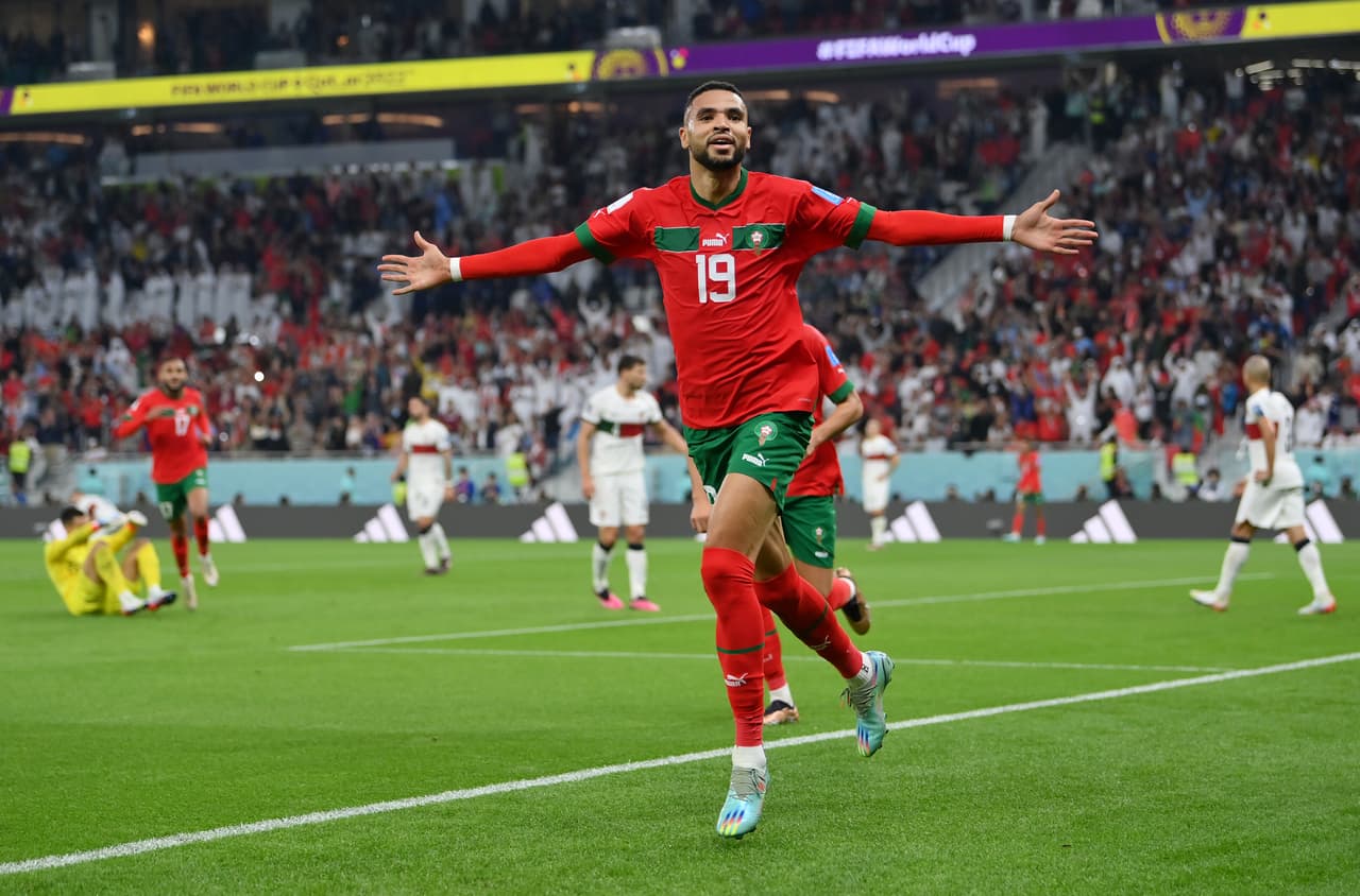 Marruecos derrotó 1-0 a Portugal con gol de Youssef En-Nesyri en el Estadio Al Thumama para convertirse en la primera selección africana en Semifinales en una Copa del Mundo.