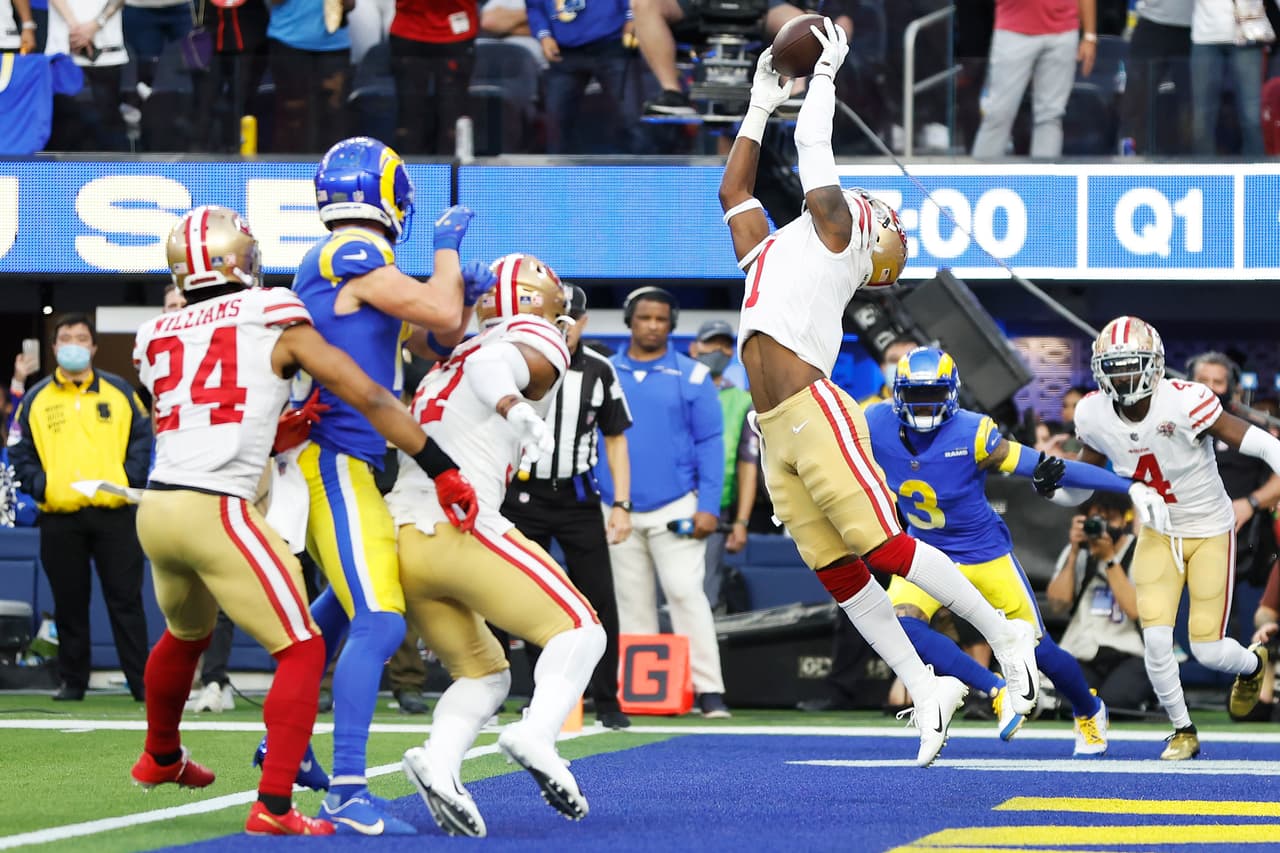 Los San Francisco 49ers se enfrentaron a Los Angeles Rams en la Final de la Conferencia Nacional.