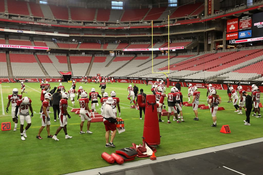 ¿Cómo volverán los aficionados en los estadios de la NFL? | Algunos equipos no recibirán aficionados y otros lo harán bajo algunas condiciones. | Arizona Cardinals | Ningún fanático asistirá a los dos primeros juegos en casa debido a las pautas estatales.