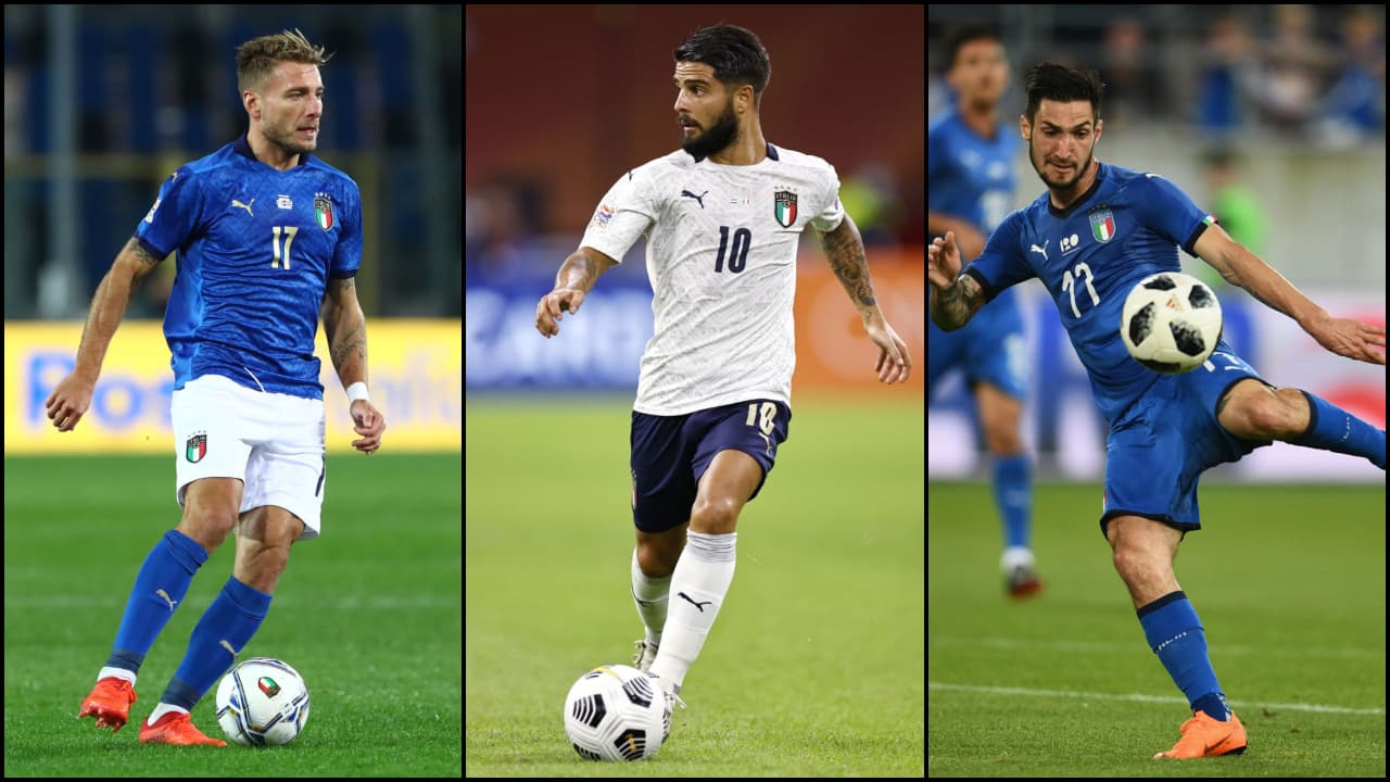 El ataque de los ‘azzurri’ luce imparable: Ciro Immobile de Lazio y Lorenzo Insigne y Matteo Politano del Napoli.