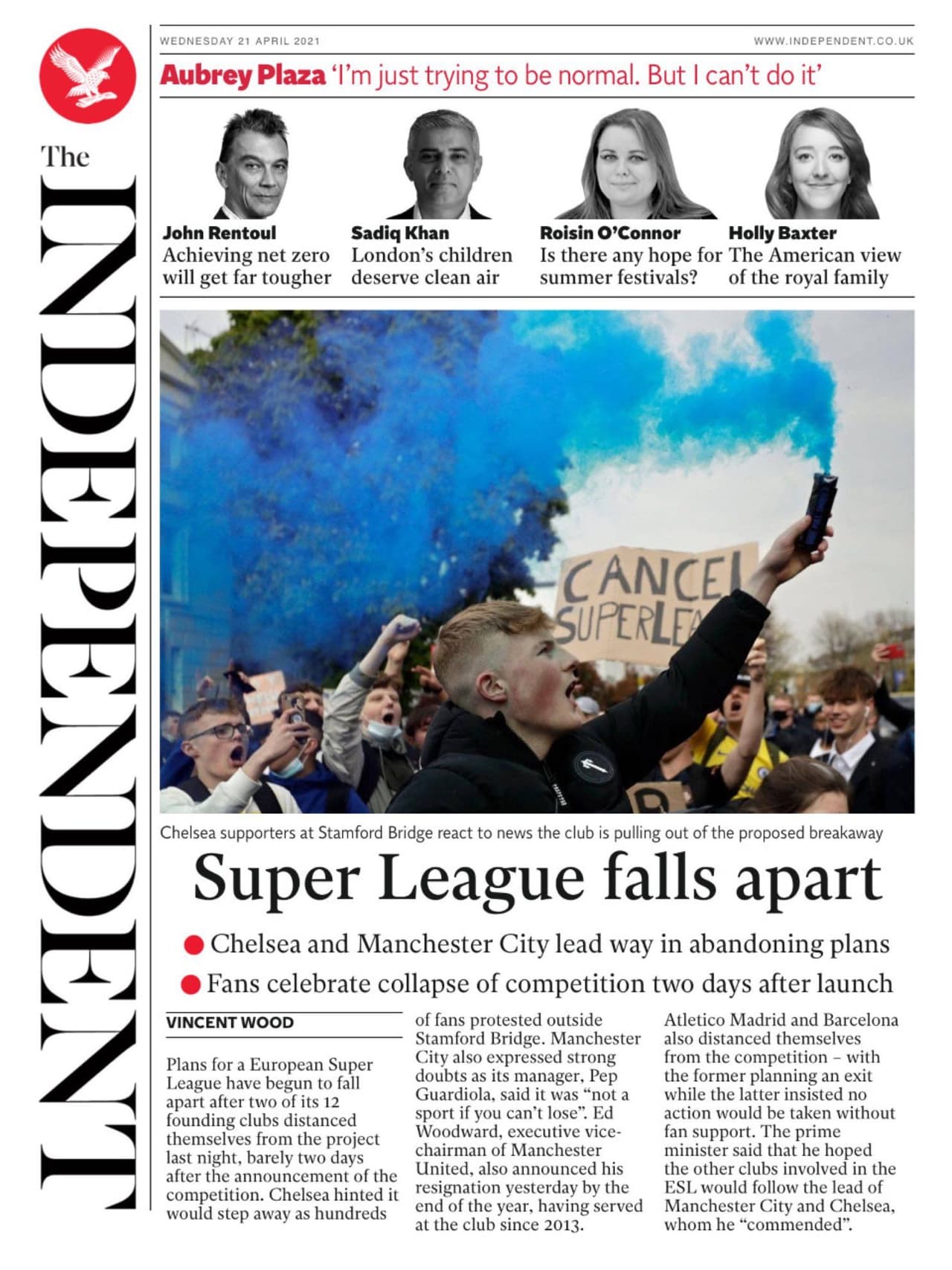 Tras varias horas de incertidumbre en el futbol europeo, el día de hoy se ha hecho oficial la suspensión del proyecto de la Superliga europea.