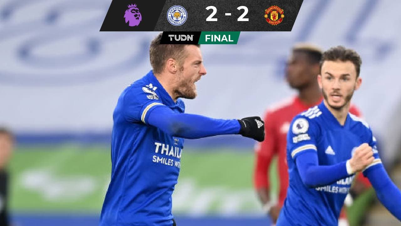 En un juegazo, Leicester le empató sobre el final al United