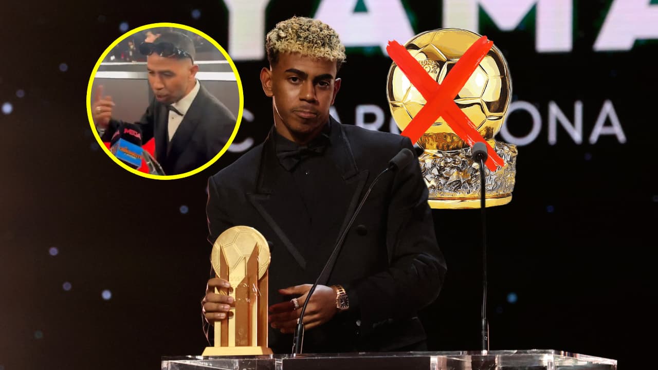 Así reaccionó el papá de Lamine Yamal a la derrota de su hijo en el Balón de Oro