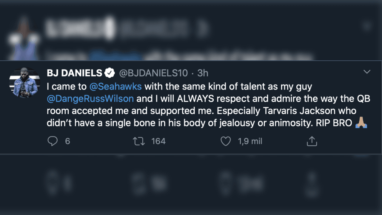 El mundo del futbol americano comprendido por la NFL, equipos de la NFL, coaches y compañeros, dan el último adiós al exquarterback.