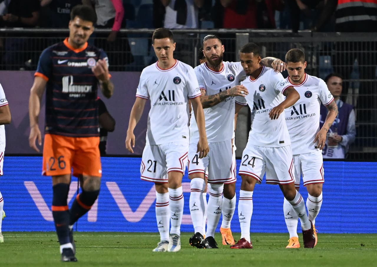 PSG aplastó 0-4 al Montpellier con un doblete de Lionel Messi y goles de Ángel Di María y Kylian Mbappé en la Jornada 37.