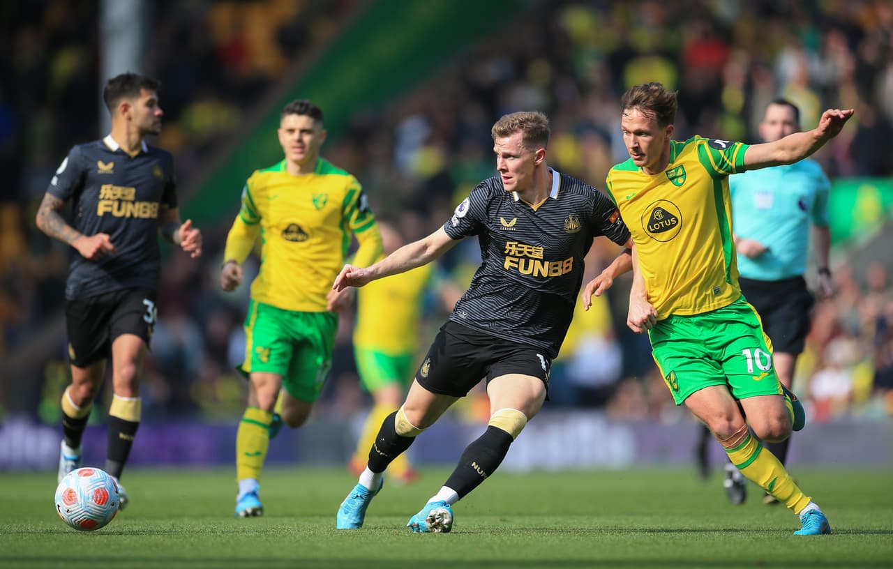 Newcastle se impuso 0-3 al Norwich City con un doblete de Joelinton y tanto de Bruno Guimaraes en la Jornada 34.