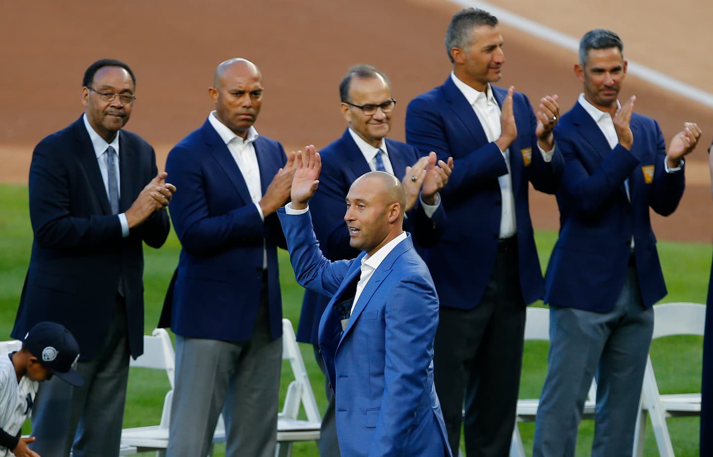 Los Yankees retiraron el número 2 del Capitán Derek Jeter