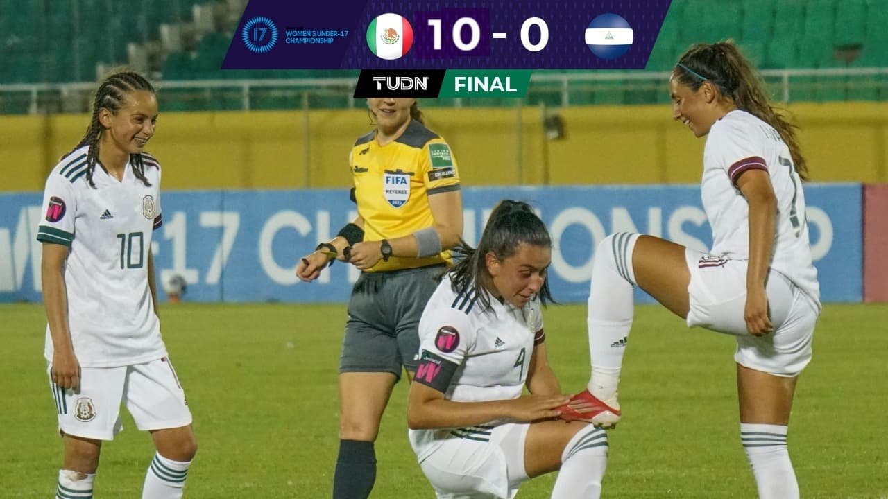 México golea a Nicaragua en Premundial Sub-17 Femenil; Estados Unidos aplasta a Granada
