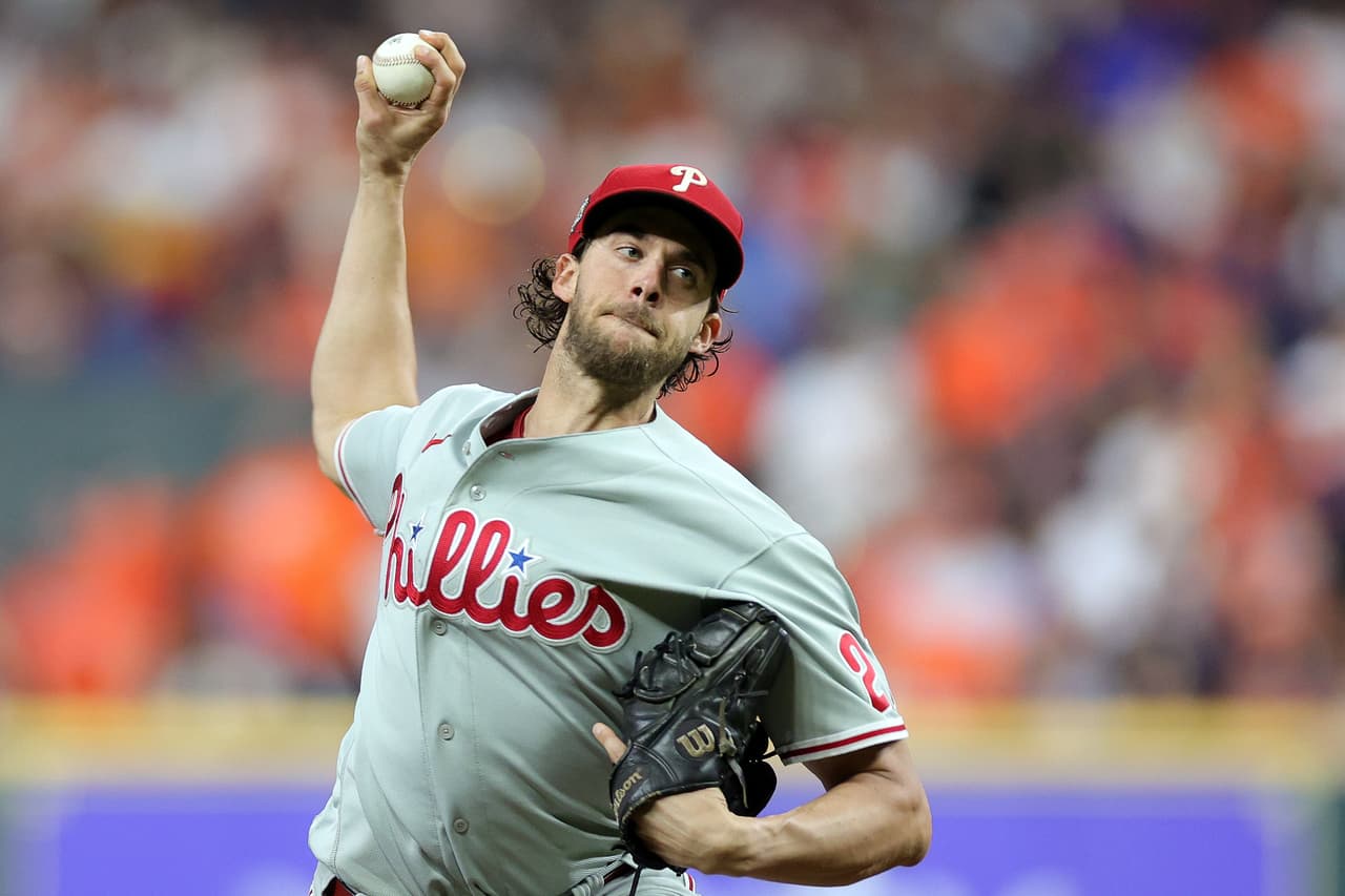 Aaron Nola abrió en la lomita para los Phillies.
