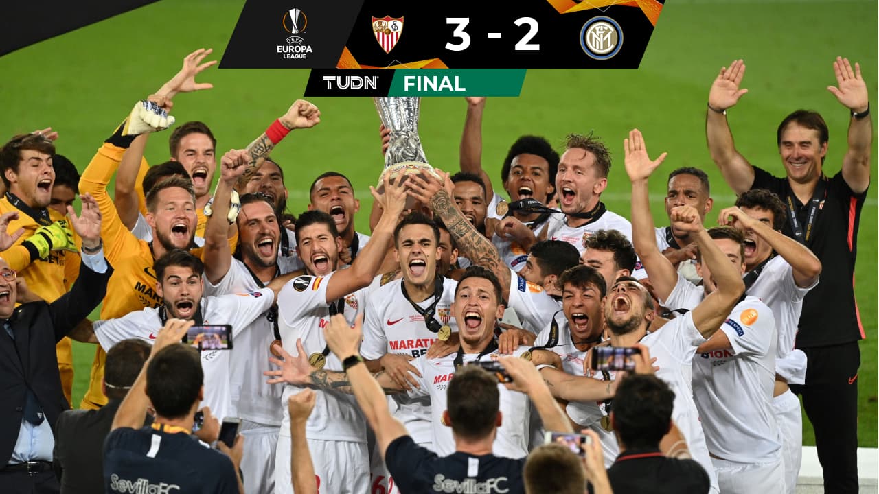 Con un partidazo, Sevilla vence al Inter de Milán y levanta su sexta Europa League