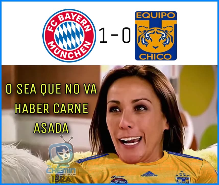 Los memes tunden a los Tigres tras caer ante Bayern | Las reacciones en redes sociales no se hicieron esperar luego de la derrota de los del ‘Tuca’ en el Mundial de Clubes.