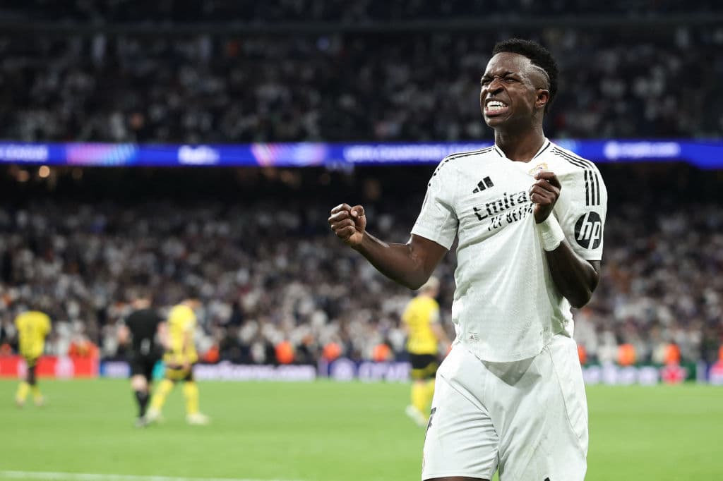 Vinícius Júnior marcó tres goles ante el Borussia Dortmund