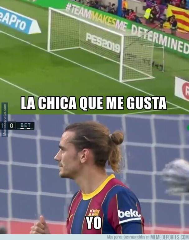 Los memes no perdonaron a Messi ni al Barcelona | Griezmann también terminó ‘raspado’ del cotorreo en redes sociales.