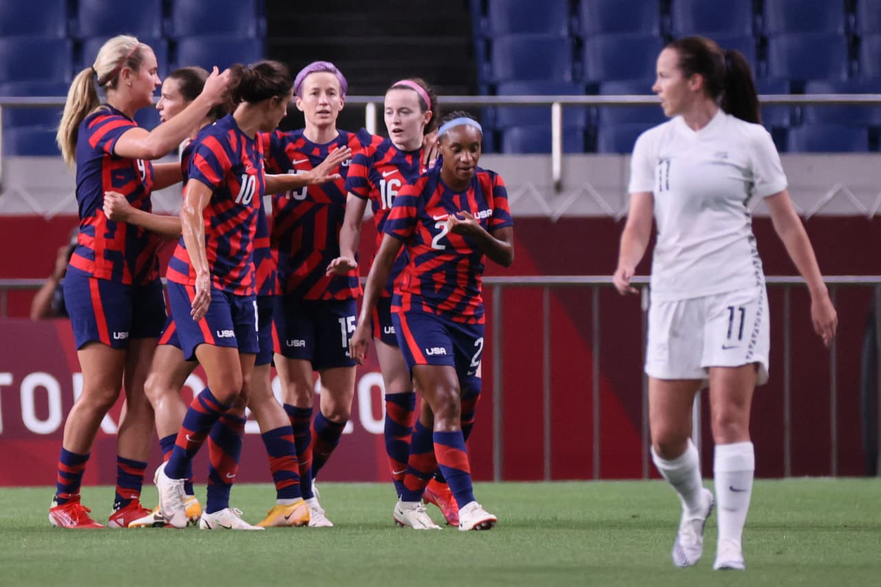 Estados Unidos retoma el camino del triunfo y golea 6-1 a Nueva Zelanda.
<br>