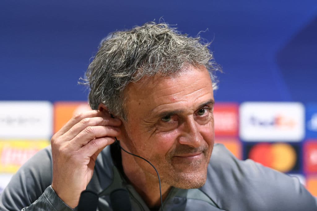 Luis Enrique Martínez, entrenador del Paris Saint-Germain.