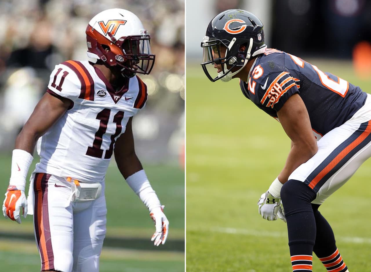 Kendall Fuller, CB, Virginia Tech.- Sus hermanos Vincent, Corey y Kyle Fuller tienen experiencia en la NFL. Kyle fue una selección de primera ronda de los Chicago Bears en 2014. Corey es el único hermano Fuller que no es defensivo secundario.