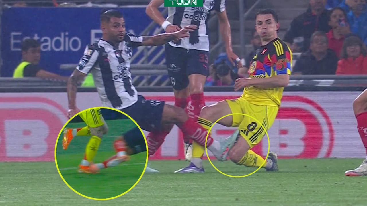 Se desata la polémica en el Monterrey vs. América por faltas sobre Fidalgo y Brian