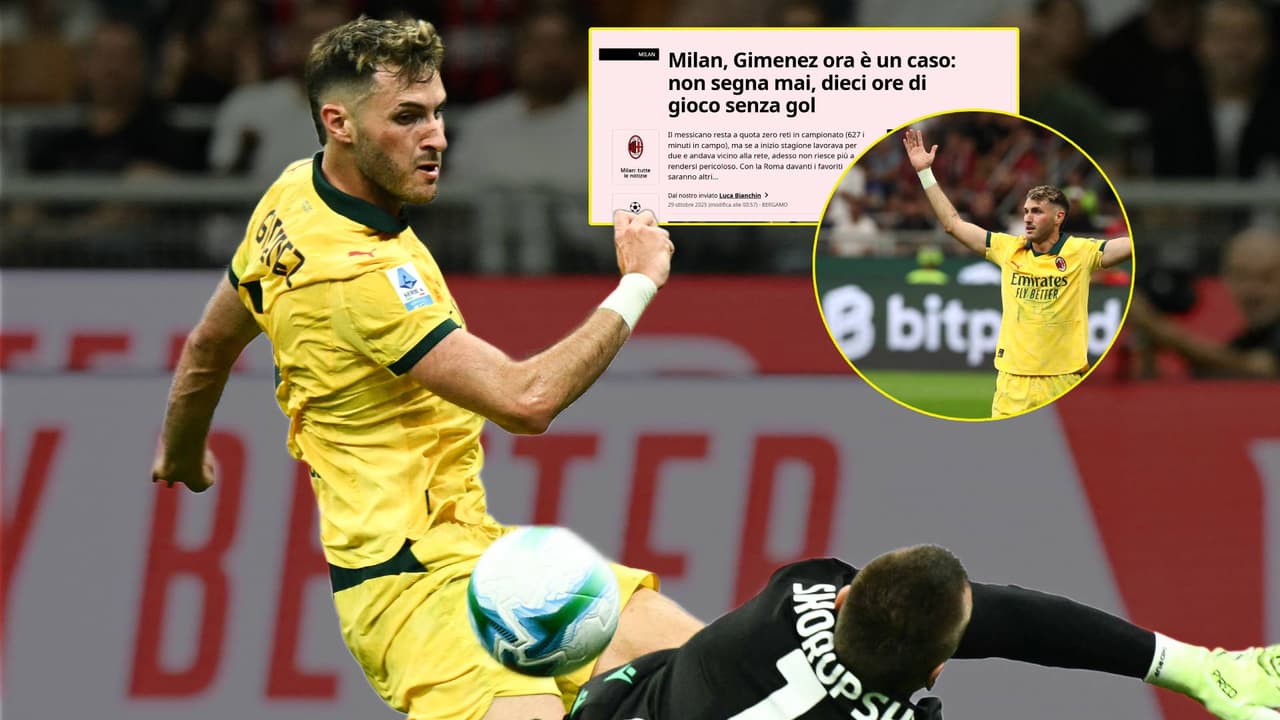 Piden en Italia que Santiago Gimenez vaya a la banca ante falta de gol