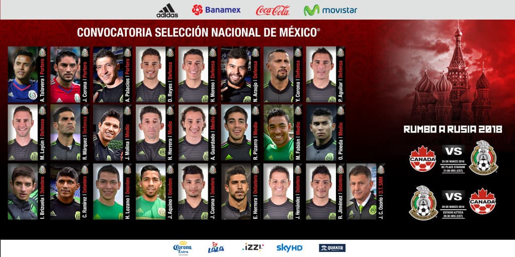 El Tri dio lista para duelos ante Canadá