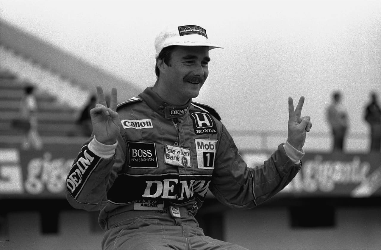 El piloto británico Nigel Mansell, destacó luego de disputar 191 premios, donde conisiguió 31 victorias, 59 podios y un título mundial en 1992.