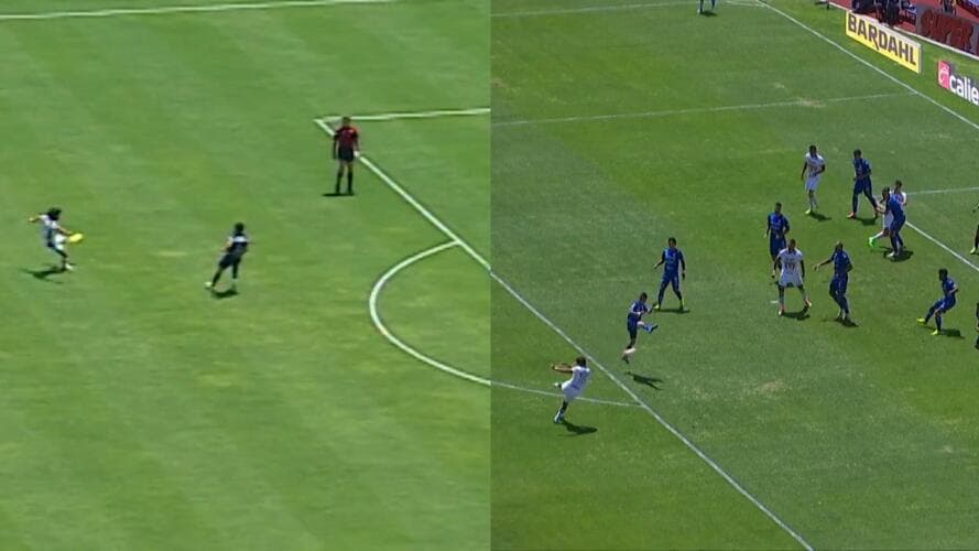 Adrián Aldrete emuló el golazo de volea de Braulio Luna en CU