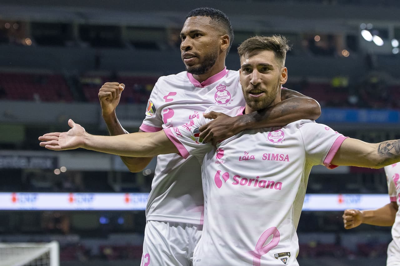 Con goles de Alvaro Fidalgo y Sebastián Córdova, América vence 2-1 a Santos, llegan a 31 puntos y continúan como líderes del torneo.