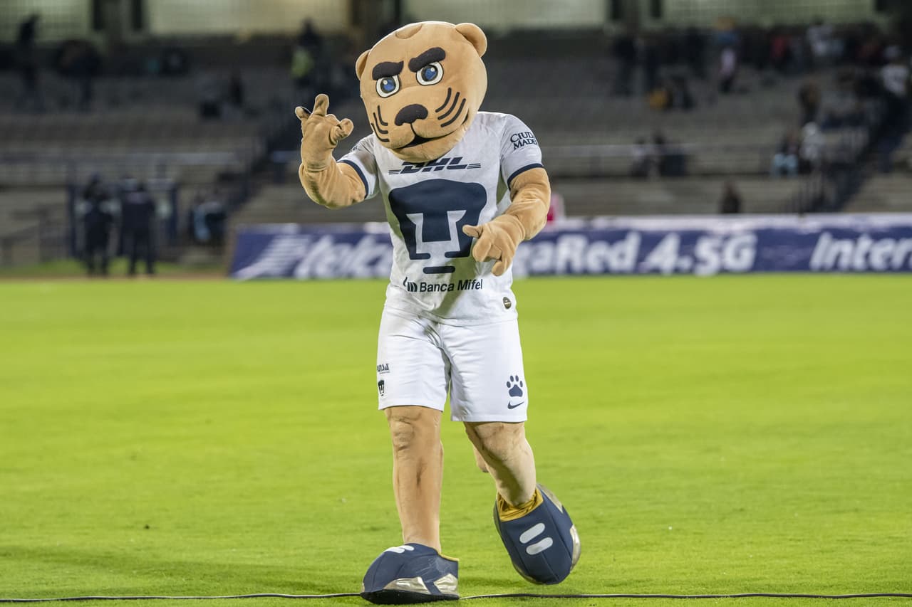 La botarga más trabajadora. Alienta a todos los equipos representativos de la UNAM.