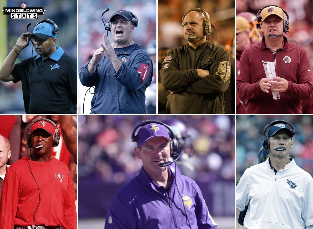 4.- Zimmer por la victoria.- De los siete entrenador en jefe contratados para la temporada 2014, Mike Zimmer es el único con una marca ganadora (13-11). Jim Caldwell, Bill O'Brien, Mike Pettine, Jay Gruden y Lovie Smith están debajo del .500 con sus equipos. Ken Whisenhunt fue despedido tras registrar una foja de 3-20 desde el inicio de la campaña del 2014.