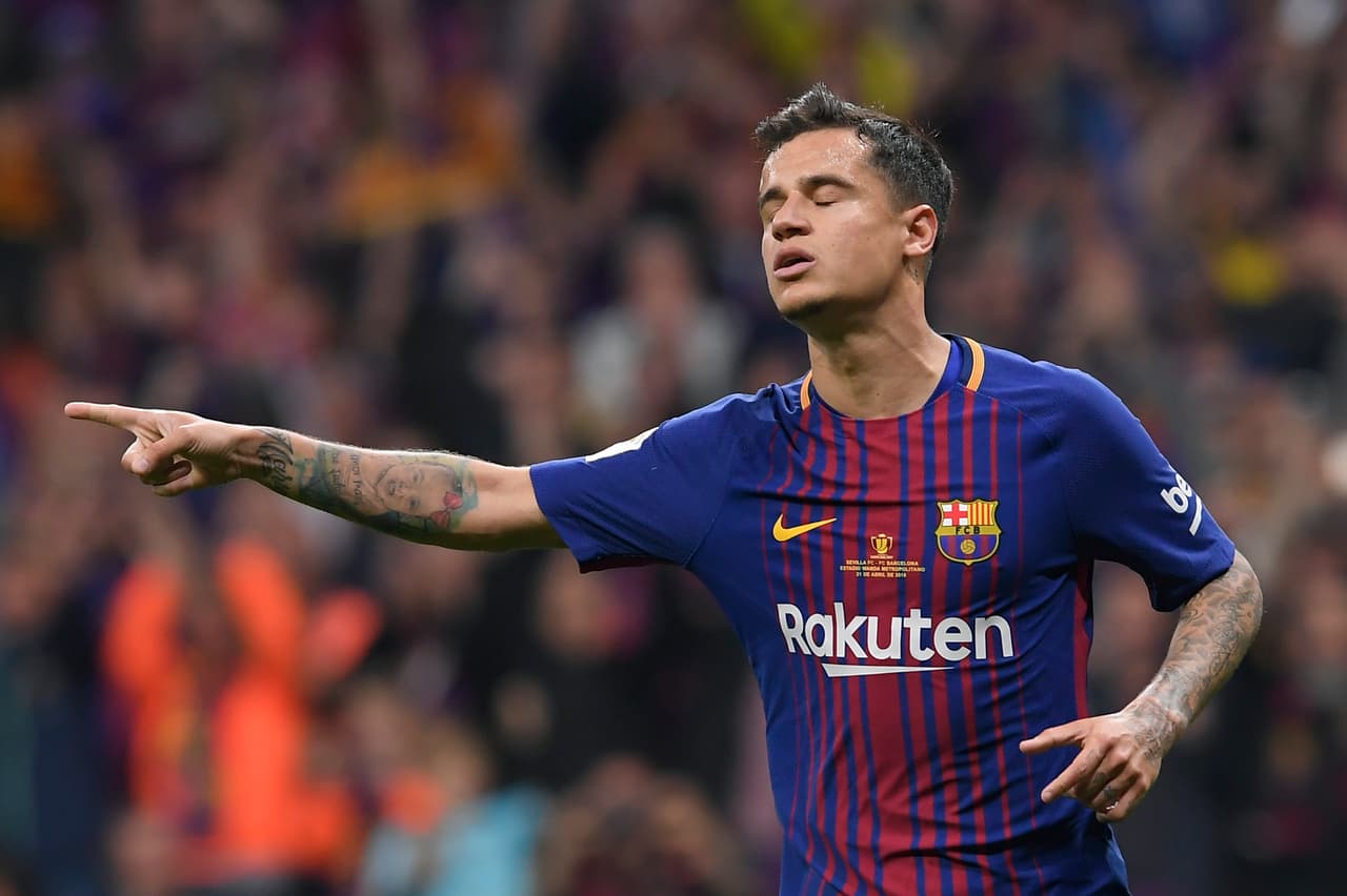 Al minuto 24 del segundo tiempo, el brasileño Philipe Coutinho marcó de penalti el 5-0 en contra de Barcelona.