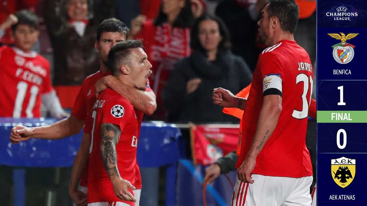 El Benfica obtiene su pase a la Europa League a expensas del eliminado AEK de Atenas