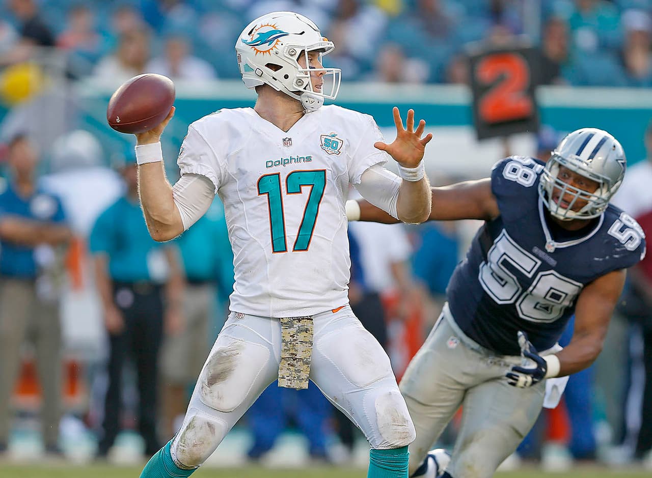 30.- Ryan Tannehill, QB, Miami Dolphins.- 14.82 puntos.