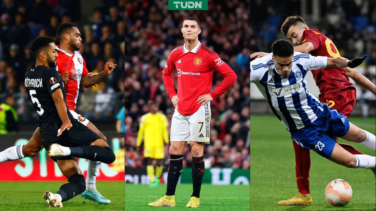 El Manchester United venció 3-0 al Sheriff, el Feyenoord cayó 1-0 con minutos de Santiago Giménez ante el Sturm y la Roma derrotó al Helsinki en la penúltima jornada de la Fase de Grupos de la UEFA Europa League.