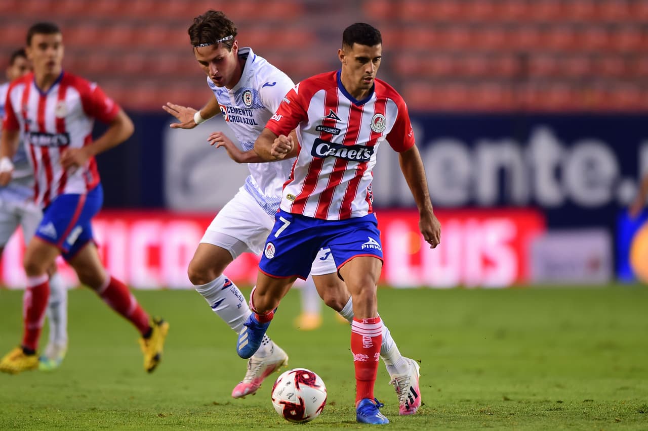 Con doblete del Cabecita Rodríguez y gol de Santiago jiménez, la Máquina se impone 1-3 al Atlético San Luis y toman el liderato en el Guard1anes 2020.