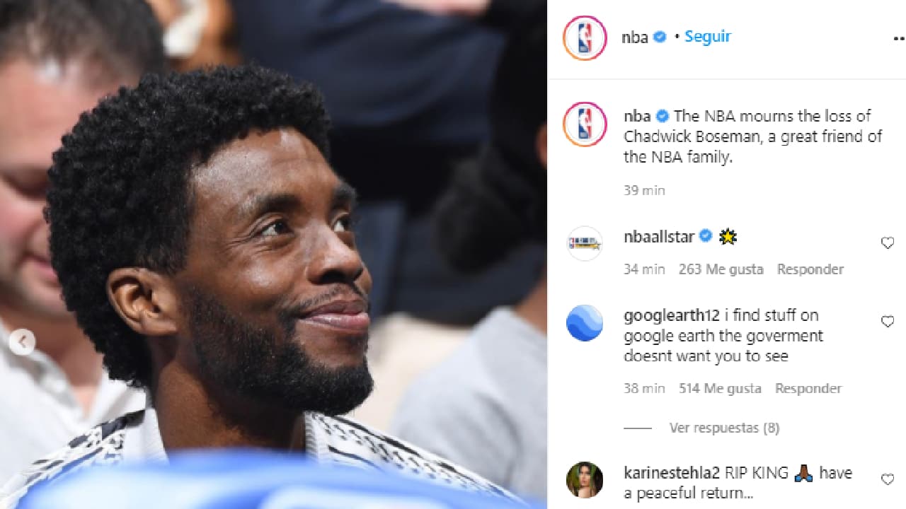 Los deportistas reaccionaron al fallecimiento del actor quien protagonizara ‘Black Panther’.