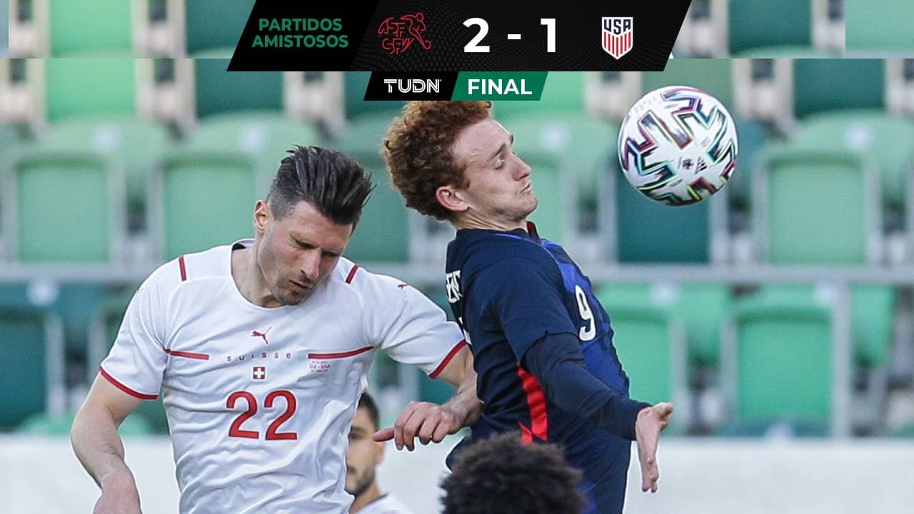 Partido amistoso Suiza 2-1 Estados Unidos: Resultado, goles, resumen