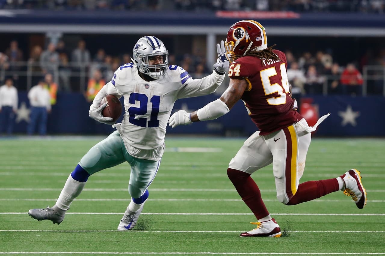 Y Ezekiel Elliott volvió a llevar en sus hombros a los Cowboys al correr para 121 yardas en 26 acarreos con un touchdown. Con la victoria, empatan a los Redskins en 6-5 en la cima de la NFC Este.