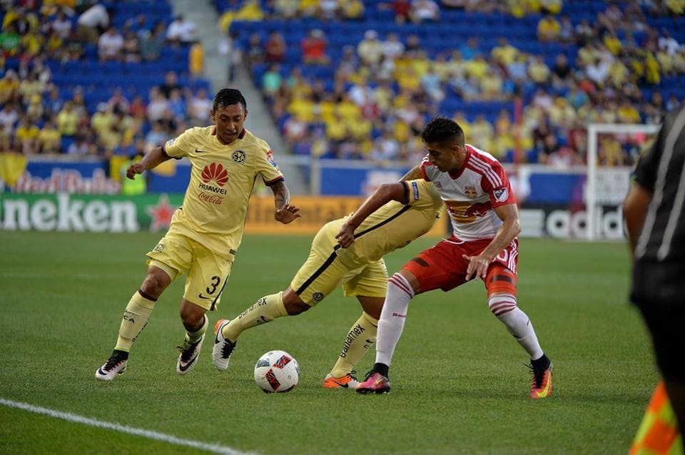 Los Red Bulls dieron la sorpresa frente al América en un amistoso.