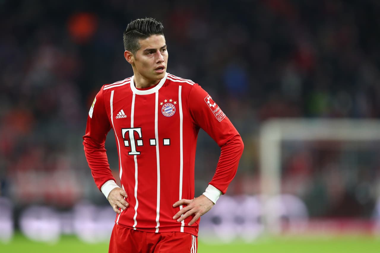 El colombiano James Rodríguez no tuvo un paso continuo por Real Madrid y a su llegada a Bayern Munich tuvo dificultades, aunque ahora ha tomado más protagonismo con los bávaros.