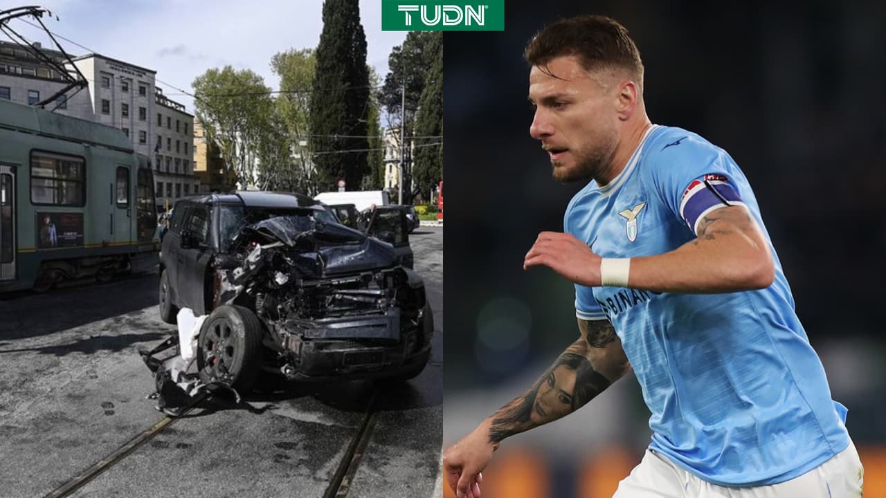 Ciro Immobile tiene accidente de coche y sufre fractura de costilla