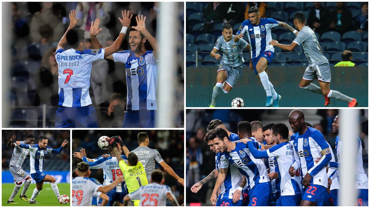 Porto 1-0 CD Aves. Iván Marcano hizo el gol del triunfo para los locales que siguen segundos con 25 puntos.