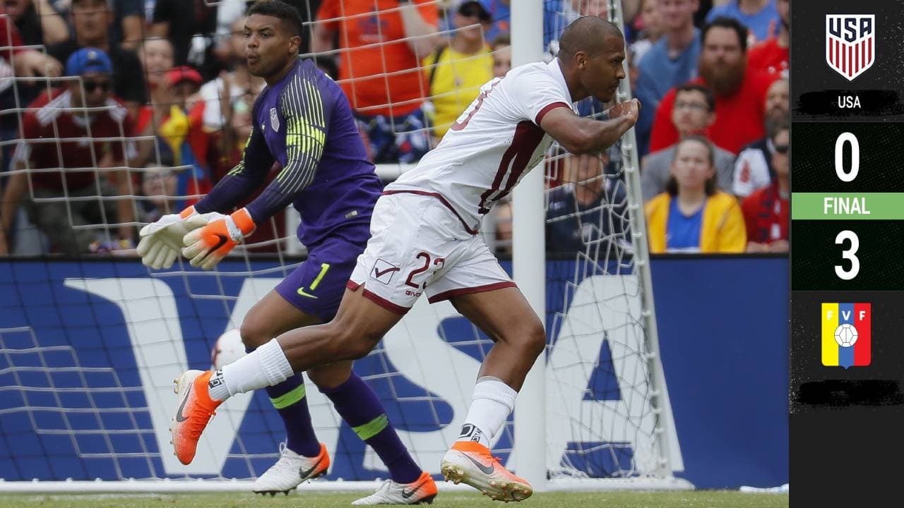 ¡La defensa fue una caricatura! Venezuela exhibe y golea al Team USA previo a la Copa Oro