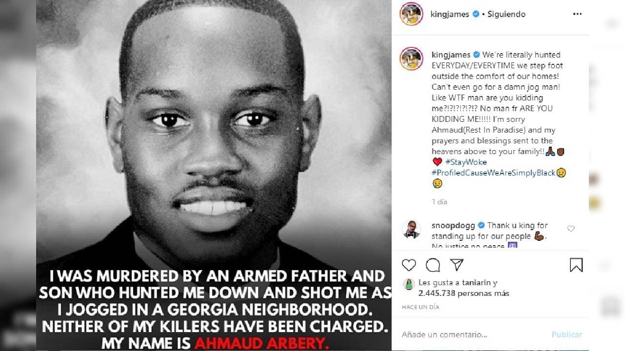 El ciudadano estadounidense fue abatido por dos personas mientras se encontraba corriendo en su vecindario.