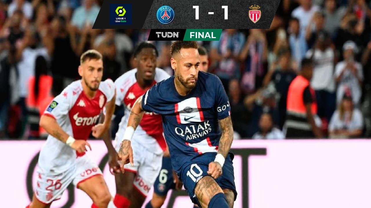 Un penal de Neymar evitó derrota del PSG en casa ante el Mónaco