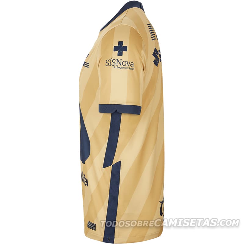Pumas decidió no arriesgar y se quedaron con los clásicos color del club (dorado y azul).