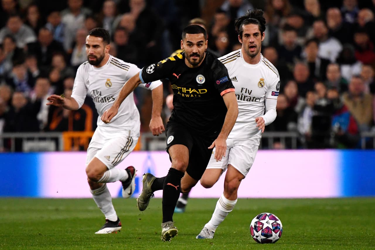 Ilkay Gundogan logró neutralizar a los mediocampistas merengues.