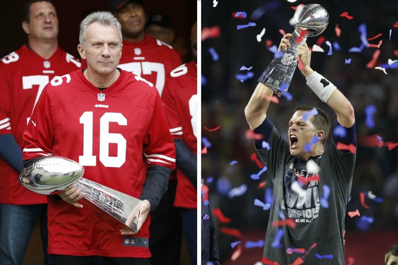 Montana y Brady han sido los QB's más dominantes de sus épocas.