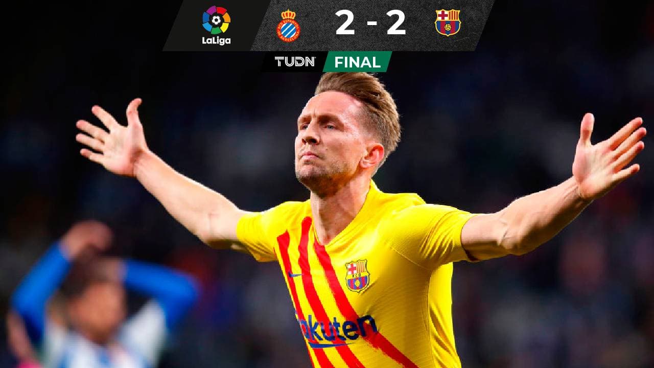 Barcelona salvó empate en el últimos suspiro ante el Espanyol