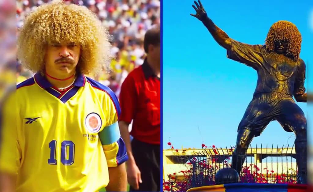 Carlos 'el Pibe' Valderrama es el mejor jugador en la historia de Colombia y no podía faltar su estatua, ¿cómo ven, se parece o no?