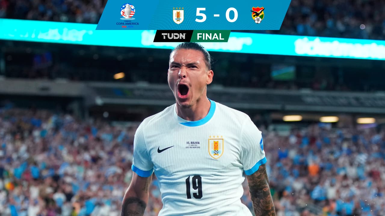 Uruguay aplasta a Bolivia y califica virtualmente a Cuartos de Final de la Copa América 2024